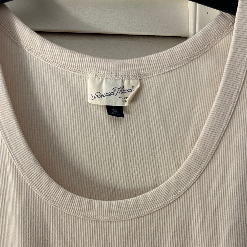 Universal Thread Ribbed Cream Midi Dress - Picture 2 of 2